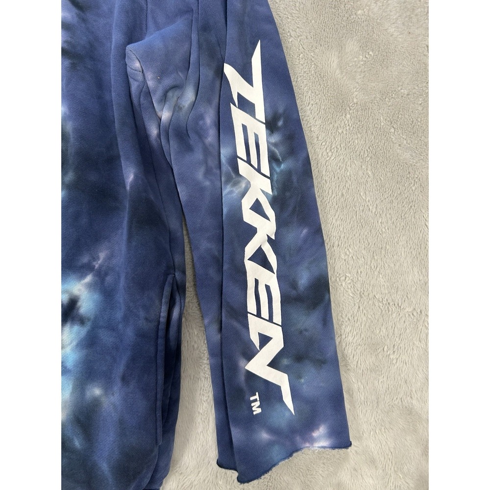 TEKKEN X Shibori Threads Hoodie Size XL Cut Sleeves - Picture 3 of 7